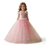 Pano Kids Kız Çocuk Elsa Kostümü – Pembe Askılı Prenses Elbisesi 7-8 Yaş TRD-ELS-006
