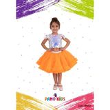 PANO KİDS Tütü Etek Karnaval Model (Sadece Etek) - 5 - 6 Yaş - Neon Turuncu