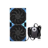 PANO-MOUNTS 240 mm Ayarlanabilir Bilgisayar PC Havalandırma Fanı, AC Fişli 3-12 V Hız Kontrolörü, Tavuk Kümesi Rafı Uzay Penceresi Duvar Dolabı Sunucu Madencilik Ekipmanı Egzoz Soğutma