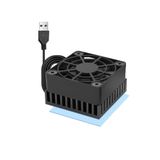 PANO-MOUNTS 40mm Mini USB Radyatör Fanı Sessiz ve Verimli 4010 Fan Dahil 10mm Alüminyum Isı Emici ve Termal Ped Grafik Kartları Yönlendirici HDD 3D Yazıcı