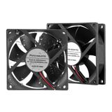 PANO-MOUNTS 80mm nem geçirmez Fan 2'li paket 12V DC 8025 yüksek hava akımı soğutma fanı 2 tel 3Pin 3500RPM rv buzdolabı için