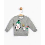 Panolino Bebek Sweatshirt 16542 - Gri - 9 - 12 Ay