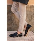 Panorama Dikişli Klasik Erkek Deri Ayakkabı - Siyah
