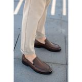 Panorama Erkek Hakiki Deri Rubber Taban Klasik Loafer Ayakkabı