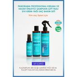 Panorama Professional Kırılma ve Hasar Önleyici Bakım Seti 2 Kat Güçlü Saçlar 12 Etki 1 Arada /400 ml Şampuan + 400 ml Sıvı Saç Bakım Kremi (Fön Suyu) +100 ml Saç Bakım Yağı VEGAN