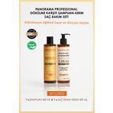 PANORAMA PROFESSIONAL Professional Dökülme Karşıtı 2'li Set Şampuan Saç Kremi 2*400 ml /vegan / Sulfatsız
