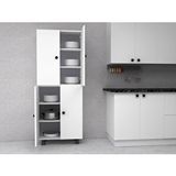 Panta %100 Mdf 6 Raflı Çok Amaçlı Mutfak Banyo Ayakkabılık Dolabı 70 Cm
