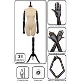 Pantalon Giyebilen Ahşap Kollu Terzi Mankeni Vitrin Mankeni