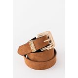 Pantastic Jeans 3.5.cm gold renk süet kadın bel kemer