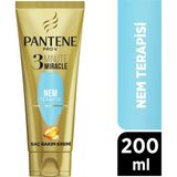 Pantene 3 Minute Miracle Nem Terapisi Saç Kremi 200 ml – Kuru ve Yıpranmış Saçlar İçin Yoğun Onarıcı Bakım
