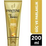 Pantene 3 Minute Miracle Onarıcı ve Koruyucu Saç Bakım Kremi 200 ml Kuru Saçlar İçin Güç ve Parlaklık