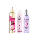 Pantene 7/24 Saç Bakım Kremi Bukle 300 ml + Taft Saç Köpüğü Bukle + Saç Dolgunlaştırıcı Sprey Serum