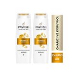 Pantene Active Nutri-Plex Onarıcı & Koruyucu Şampuan 400ml Yıpranmış Saçlar için x 2 Adet