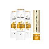 Pantene Active Nutri-Plex Onarıcı & Koruyucu Şampuan 400ml Yıpranmış Saçlar için x 3 Adet