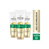 Pantene Güç & Parlaklık Saç Kremi 275ml Zayıf ve Mat Saçlar için x 3 Adet