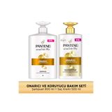 Pantene Onarıcı And Koruyucu Şampuan 800ml + Saç Kremi 500ml MEGA BOY