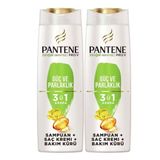 Pantene Pro-V Güç ve Parlaklık 3'ü 1 Arada 2x400 ml Şampuan