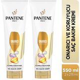 Pantene Pro-V Onarıcı Saç Bakım Kremi Yıpranmış Saçlar İçin 275 ml X2 Besleyici Etki