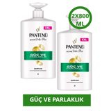 Pantene Şampuan Active Nutri Plex Güç Parlaklık 2x 800ml