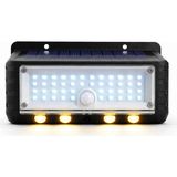 Panter Solar Hareket Sensörlü LED Duvar Lambası 3W 44 Smd Beyaz + 4 Gün Işığı Led, 300 Lüme - Çok Renkli