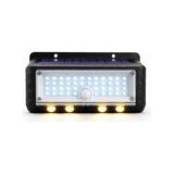 Panter Solar Hareket Sensörlü LED Duvar Lambası 3W 44 Smd Beyaz + 4 Gün Işığı Led, 300 Lüme
