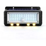 Panter Solar Hareket Sensörlü Led Duvar Lambası 3W 44 Smd Beyaz + 4 Gün Işığı Led, 300 Lümen, Ip65 Su Geçirmez, 3 Modlu Güneş Enerjili Apl