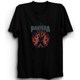Pantera, Guitar, Gitar, Rock Metal Grup Tişörtü - Siyah