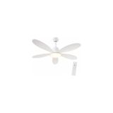 Panther Eco Fan Light 3in1 Tavan Tipi Kumandalı Vantilatör | Sinek Kovma Özellikli LED Aydınlatmalı Tavan Fanı, 3 Kademe Hız Ayarlı, Modern İç Mekan Vantilatörü (Beyaz)