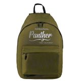 Panther PT4371 Haki Kalın Nakış Logolu Oval Kesim Sırt Çantası