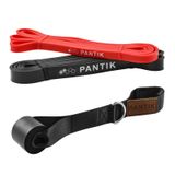 PANTIK Direnç bandı seti, kapı çapalı, kadın ve erkek için, barfiks bandı, vücut esnemesi için egzersiz bandı, Powerlifting, yoga, pilates, direnç antrenmanı, kırmızı/siyah