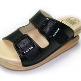 Pantolette LUVER Clog Anatomik Tüylü 2101/A, Siyah, 40 EU