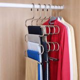 Pantolon Askısı, Çok Katlı | Metal Dolap İçi Pantolon, Eşarp ve Fular Askılığı, Yer Tasarruflu Düzenleyici