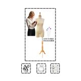 Pantolon Giyebilen 38 Beden Süngerli Terzi Mankeni Prova Mankeni Cilalı Ayaklı Pac-01