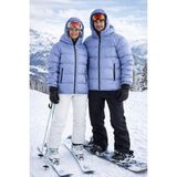 Pantoloncu Ali Unisex Şişme Mont Kapüşonlu Kayak Montu Su Geçirmez Kışlık - Mavi