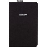 Pantone Medium Boy Çizgisiz Defter Siyah 9 X 13,5 Cm