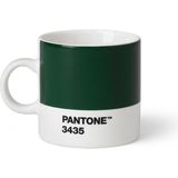 Pantone Porselen Espresso Fincan - Koyu Yeşil