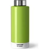 Pantone Thermo Steel Paslanmaz Çelik Matara / Termos Yeşil 15-0343 - Açık Yeşil