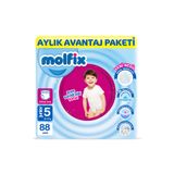 Pants Bebek Bezi 5 Beden Junior Aylık Avantajpaketi 88 Adet