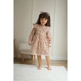 Pantulux Kız Çocuğu Kazayağı Desenli Jile Kıyafet Gömlek Dahil Şık Günlük SET-105-JLB-086 - 2 - 3 Yaş - Çok Renkli
