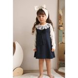 Pantulux Kız Çocuğu Kıyafetli Ikili Set Body Dahil Dantel Detaylı Set KIYAFET-J293-JLB-065 - 2 - 3 Yaş - Lacivert