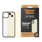 PanzerGlass ClearCase iPhone 15 Plus D3O Darbeye Karşı Korumalı Şeffaf Siyah Çerçeveli Telefon Kılıfı