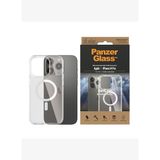 PanzerGlass HardCase iPhone 14 Pro MagSafe Uyumlu Şeffaf Beyaz Telefon Kılıfı