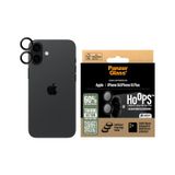 PanzerGlass Hoops iPhone 16 | 16 Plus Siyah Kamera Lens Koruyucu