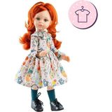 Paola Reina Kıyafet Vestido Cristy 54852 Renkli Desenli Çocuklar İçin 32 cm Bebek Kıyafeti
