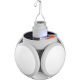 Paoss Solar Enerji 45 LED Kamp Lambası, Su Geçirmez, Katlanabilir, Güneş Enerjisi, Yürüyüş, USB