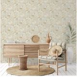 Papağan ve Tropikal Bitkili Trend Duvar Kağıdı | TROPICANO, 9905-2, Krem, Kağıt Taban, Vinil kaplı, Silinebilir yüzey / 1.06x15.6 m - 16.5 m², Yüksek Kalite