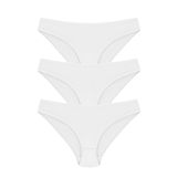 Papatya 3 Adet Beyaz Renk Bikini Külot Beyaz 38-40