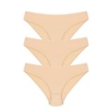 Papatya 3 Adet Ten Rengi Bikini Külot