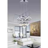 Papatya 3 Renk (Sarı Beyaz ve Gün Işığı) Krom Luxury Kumandalı Ledli Oturma Odası Avize