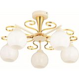 Papatya 5'li Gold Modern Avize - Renkli